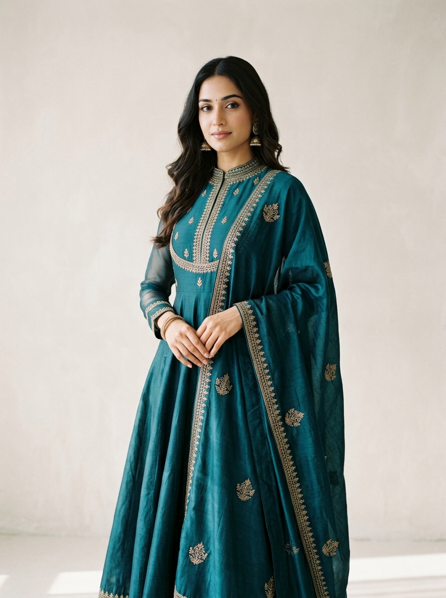 Tissue Organza Festive Saree — Aavya Boutique